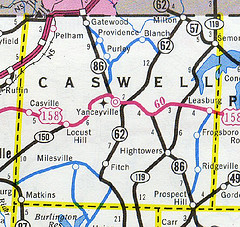 Caswell County Maps